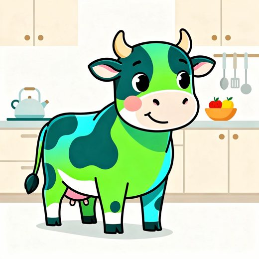 Cow in the Kitchen 插画缩略图