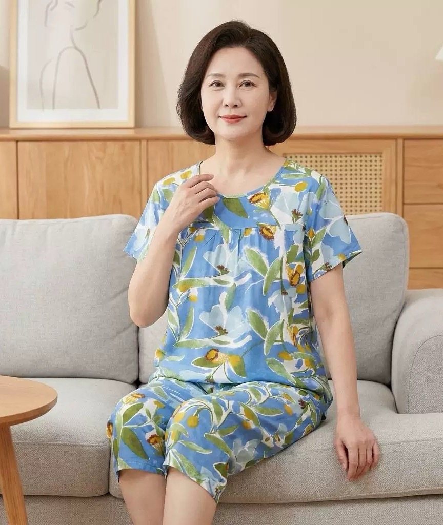 棉绸家居服套装